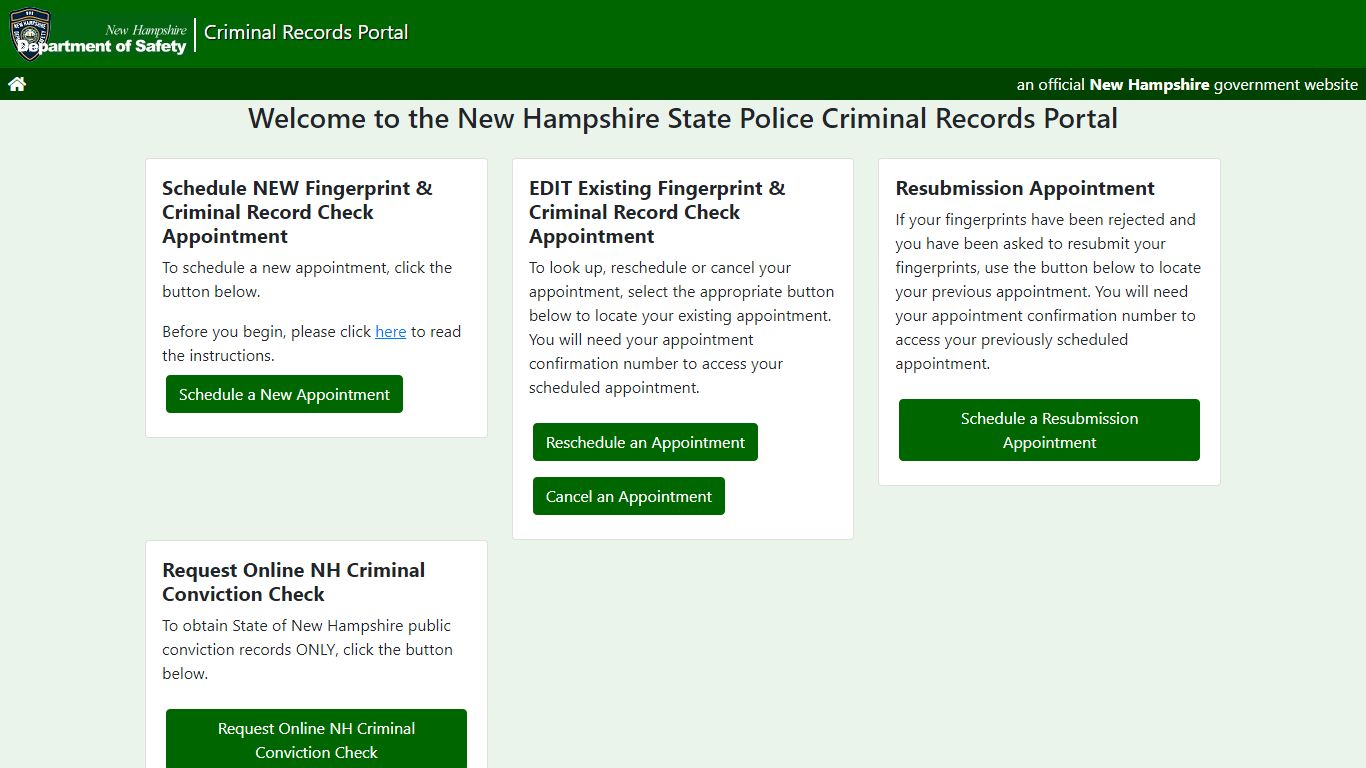 Applicant - New Hampshire