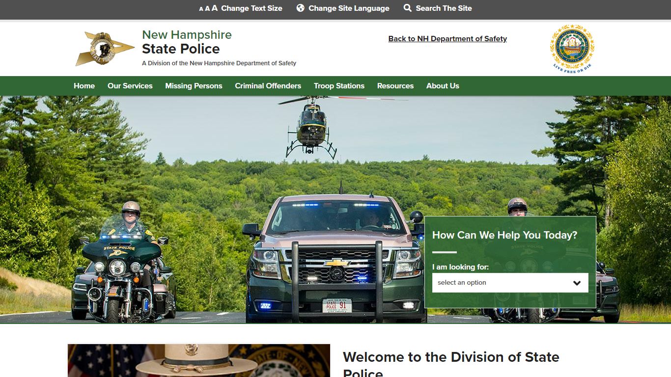 Welcome | NH State Police